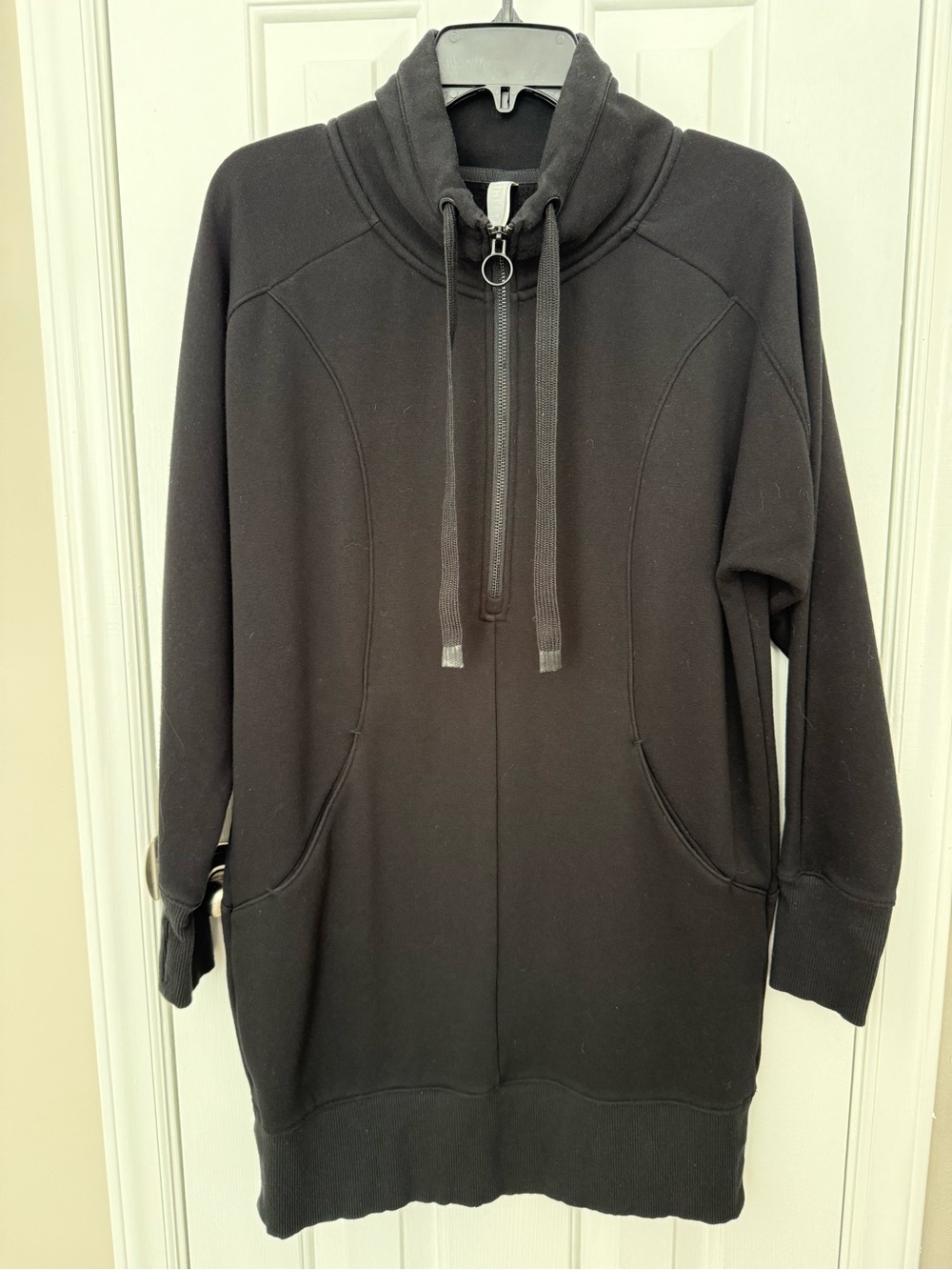 Athleta | Long Pullover 1/2 zip Sweatshirt/Jacket | Black | Size S